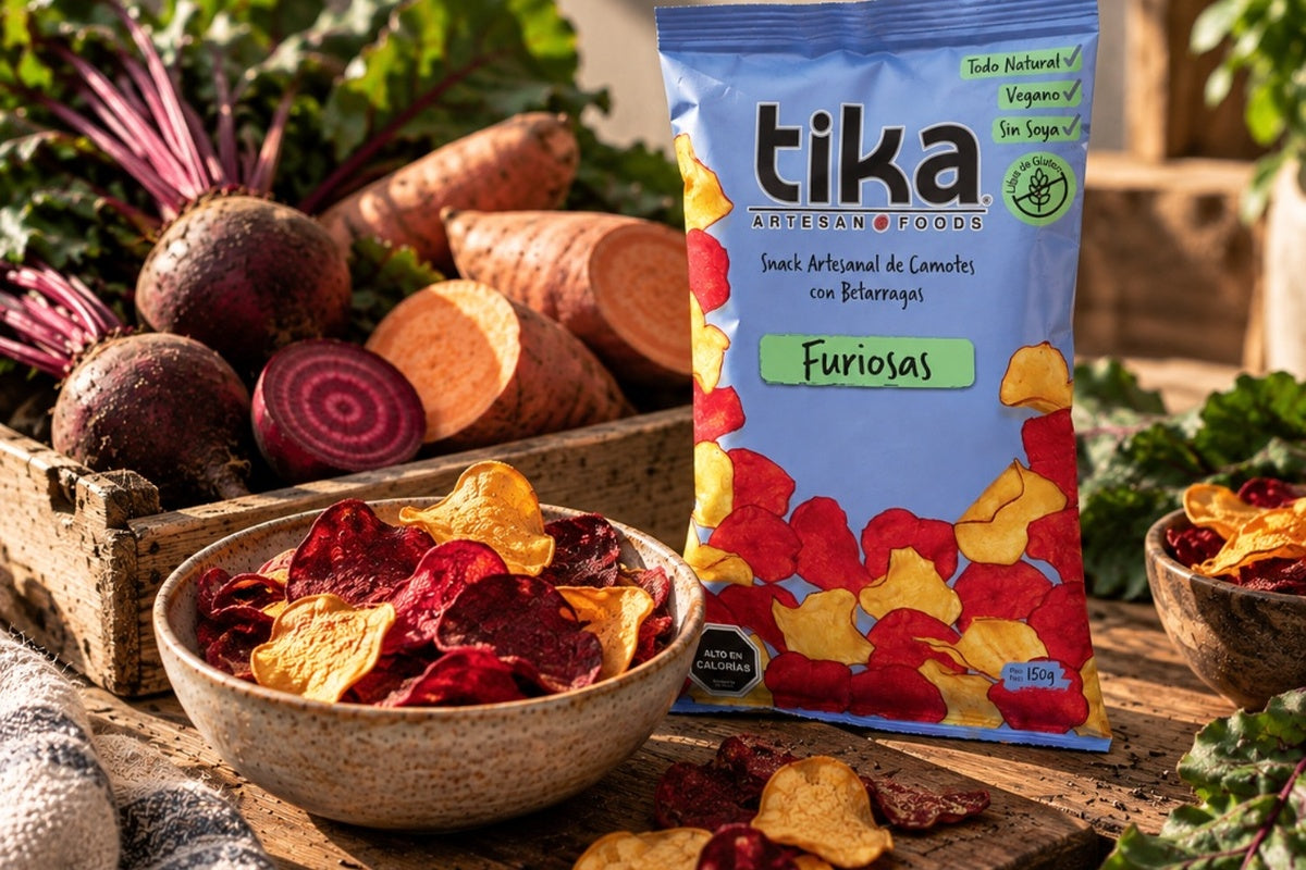 Tika Snack Artesanal Furiosas x 1 envase (150g) - Todo Natural, Vegano, Libre de Gluten | Tika Chile