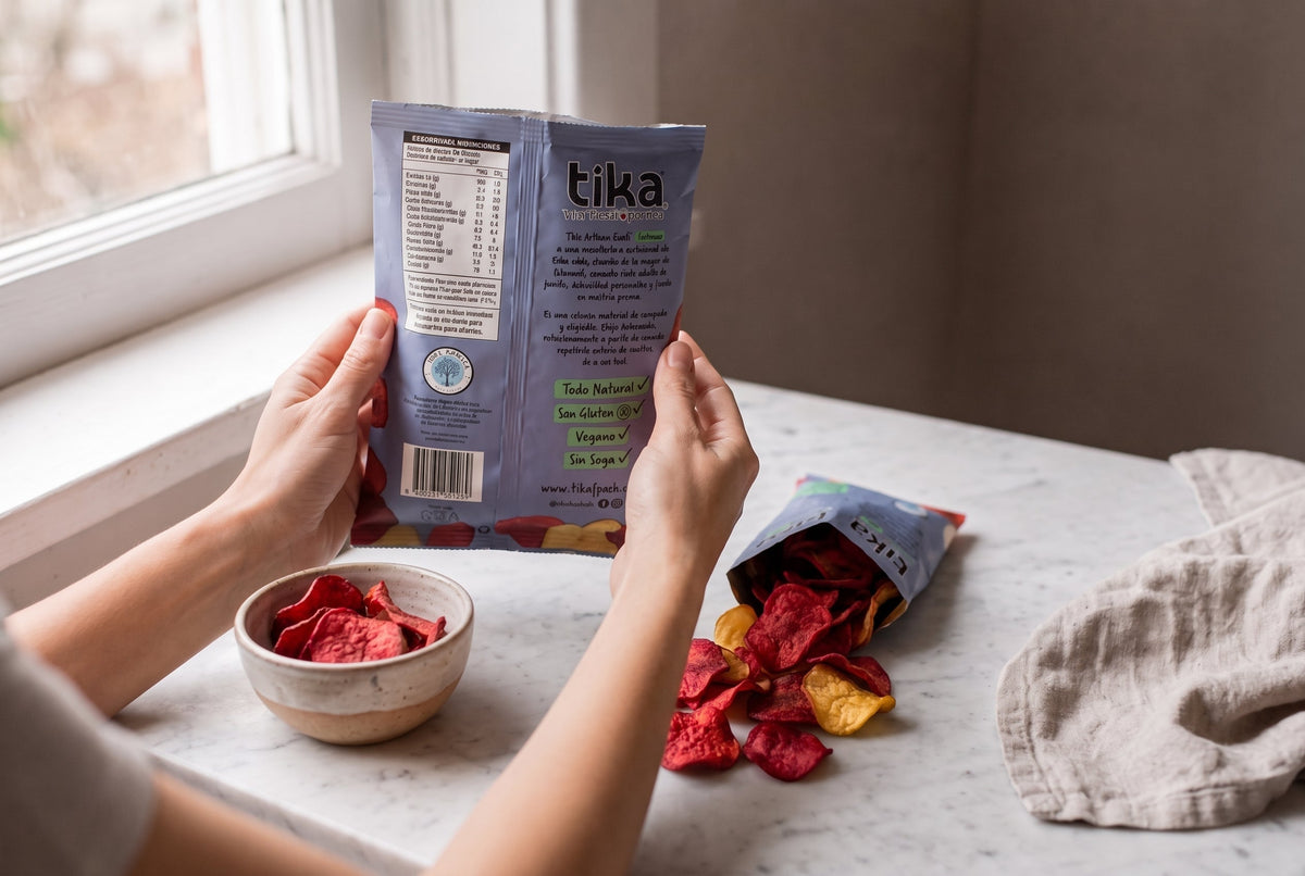 Cómo leer etiquetas nutricionales antes de elegir una colación
