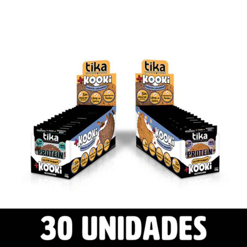 25% DCTO - Pack [15x2] Tika Protein Kooki Duo 30g x 30