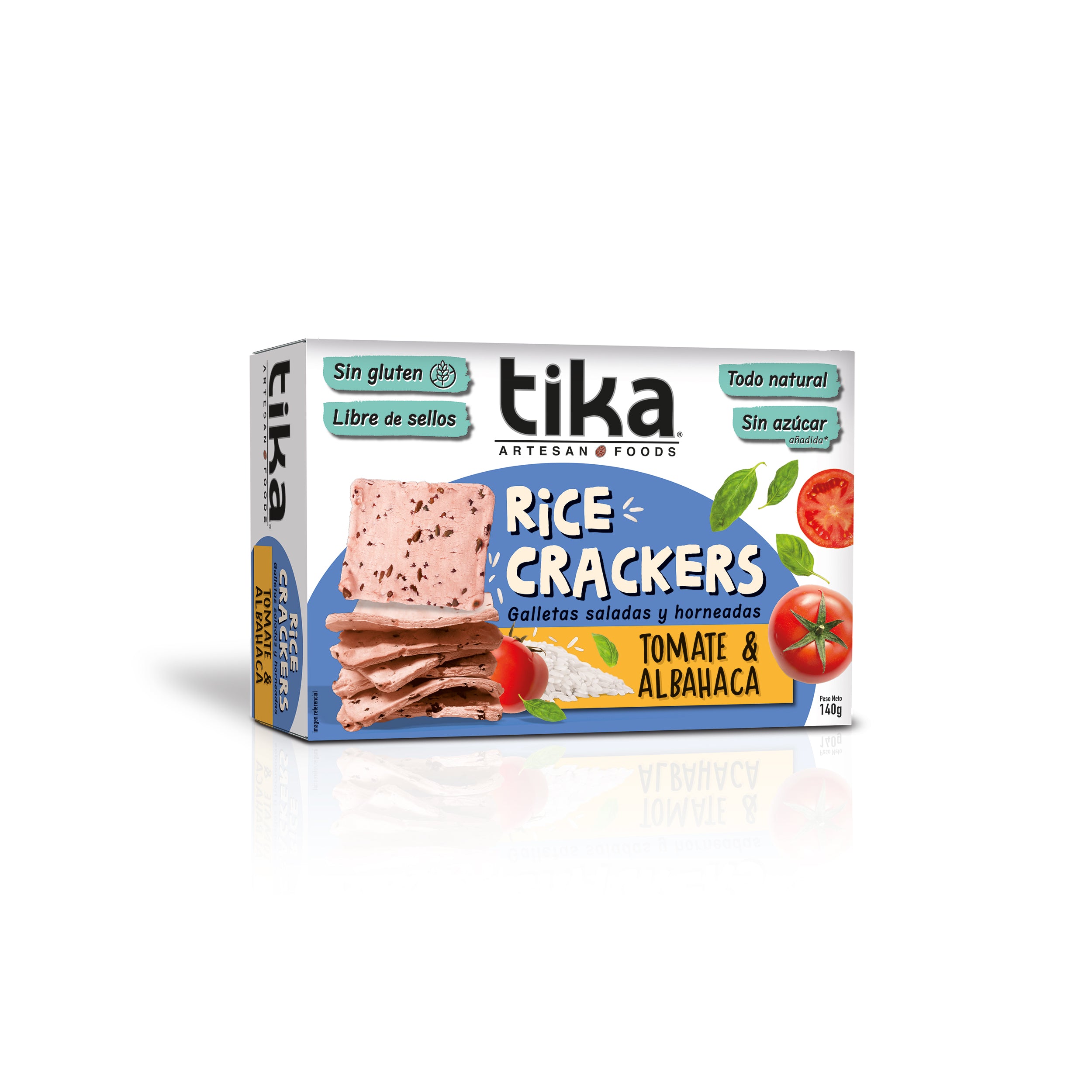 Tika Crackers Tomate & Albahaca 140g