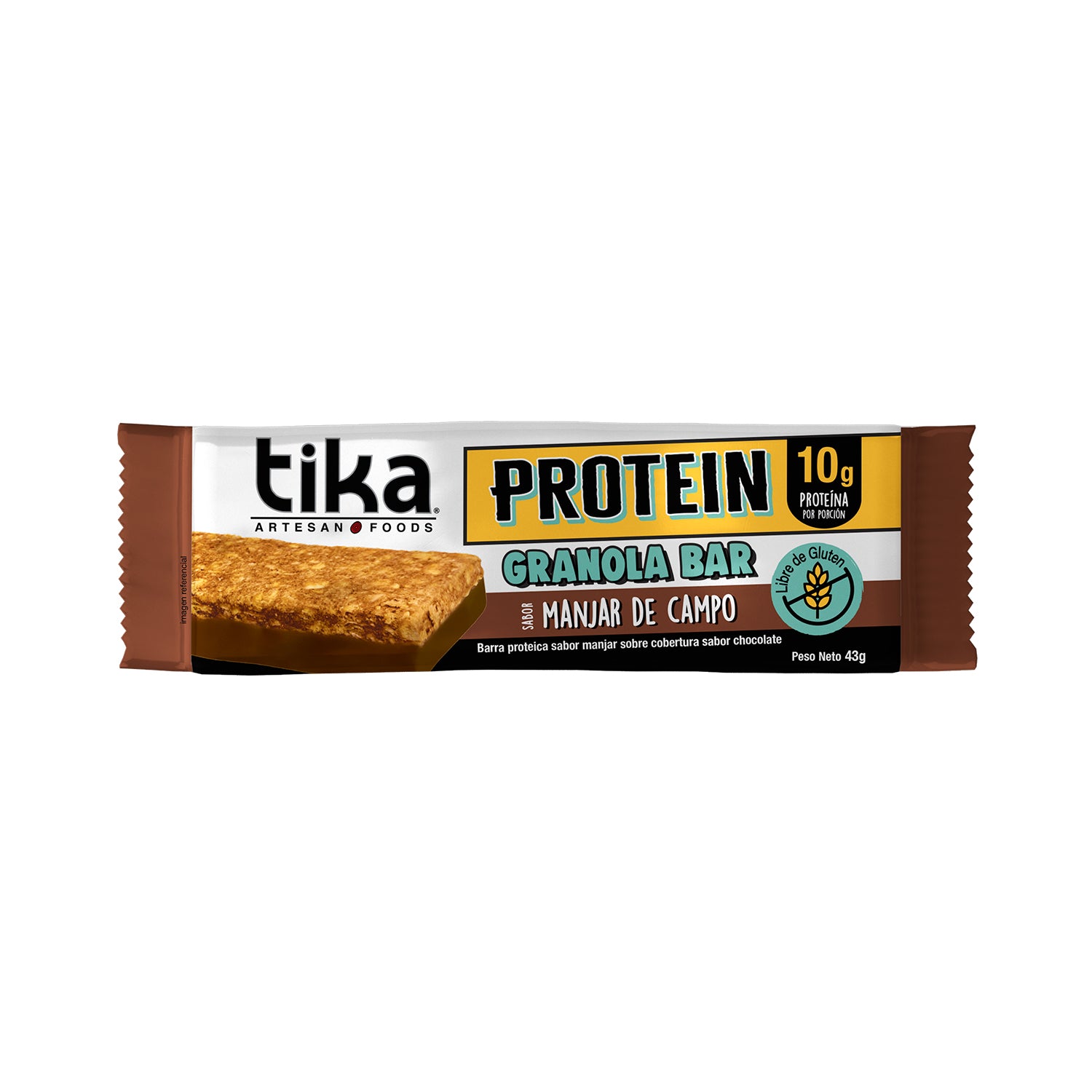 Pack 15 Barritas Tika Protein Manjar de Campo