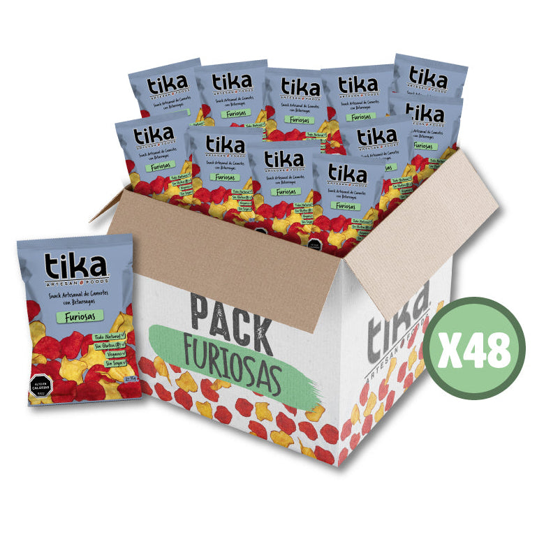 Tika Veggie Chips Furiosas 35g x 48 unidades