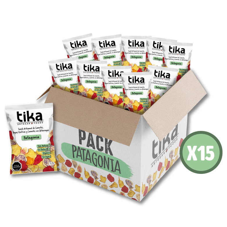 Tika Veggie Chips Patagonia 35g x 15 unidades