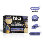 Tika Vegan Rice Crackers Poppies &amp; Sesame 100g