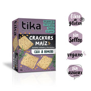 Tika Crackers Chía & Romero 140g