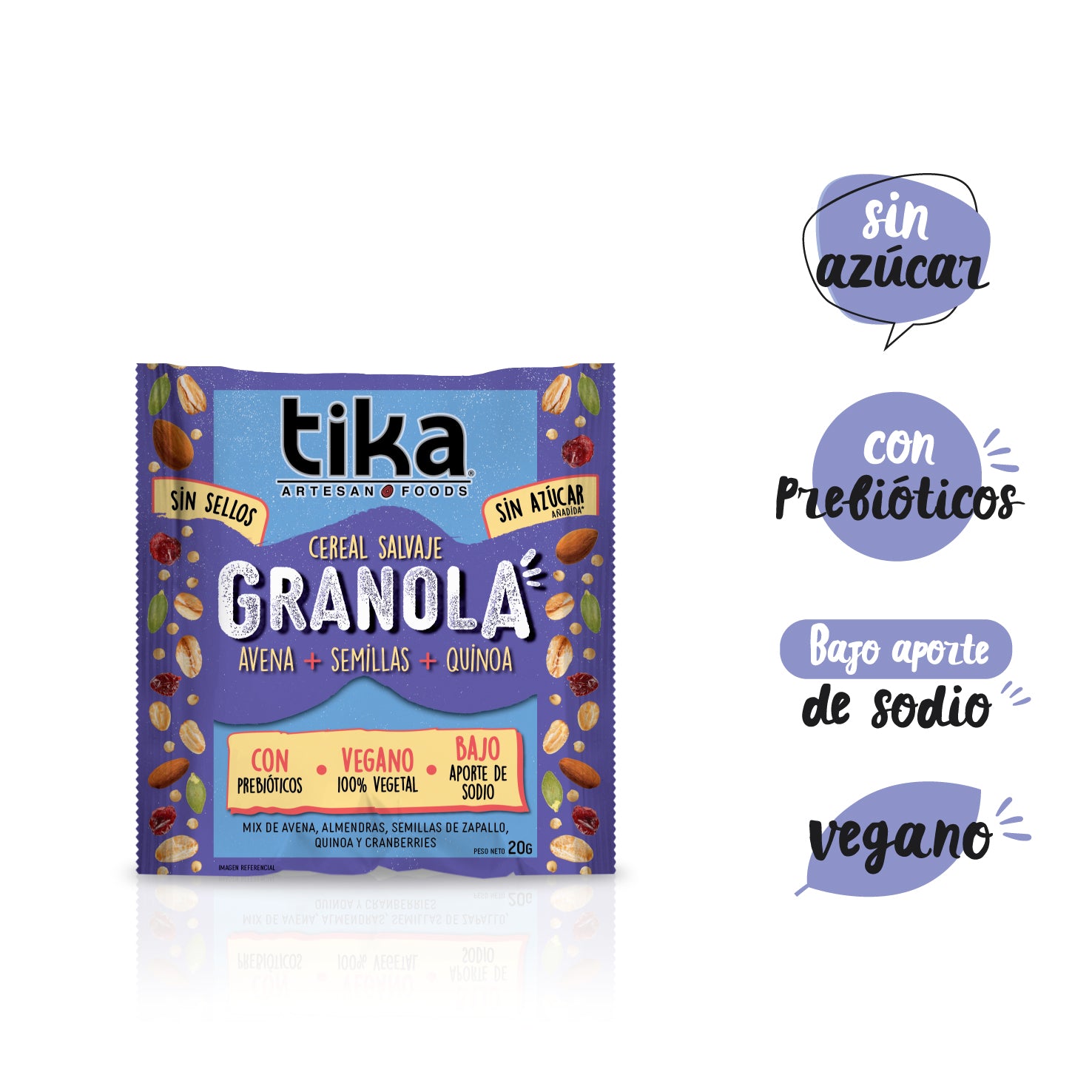 Cereal Salvaje Avena - Semillas - Quinoa 20g x 21 unidades