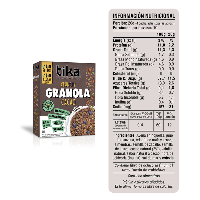 Tika Cereal Wild Oats - Cocoa &amp; Vanilla