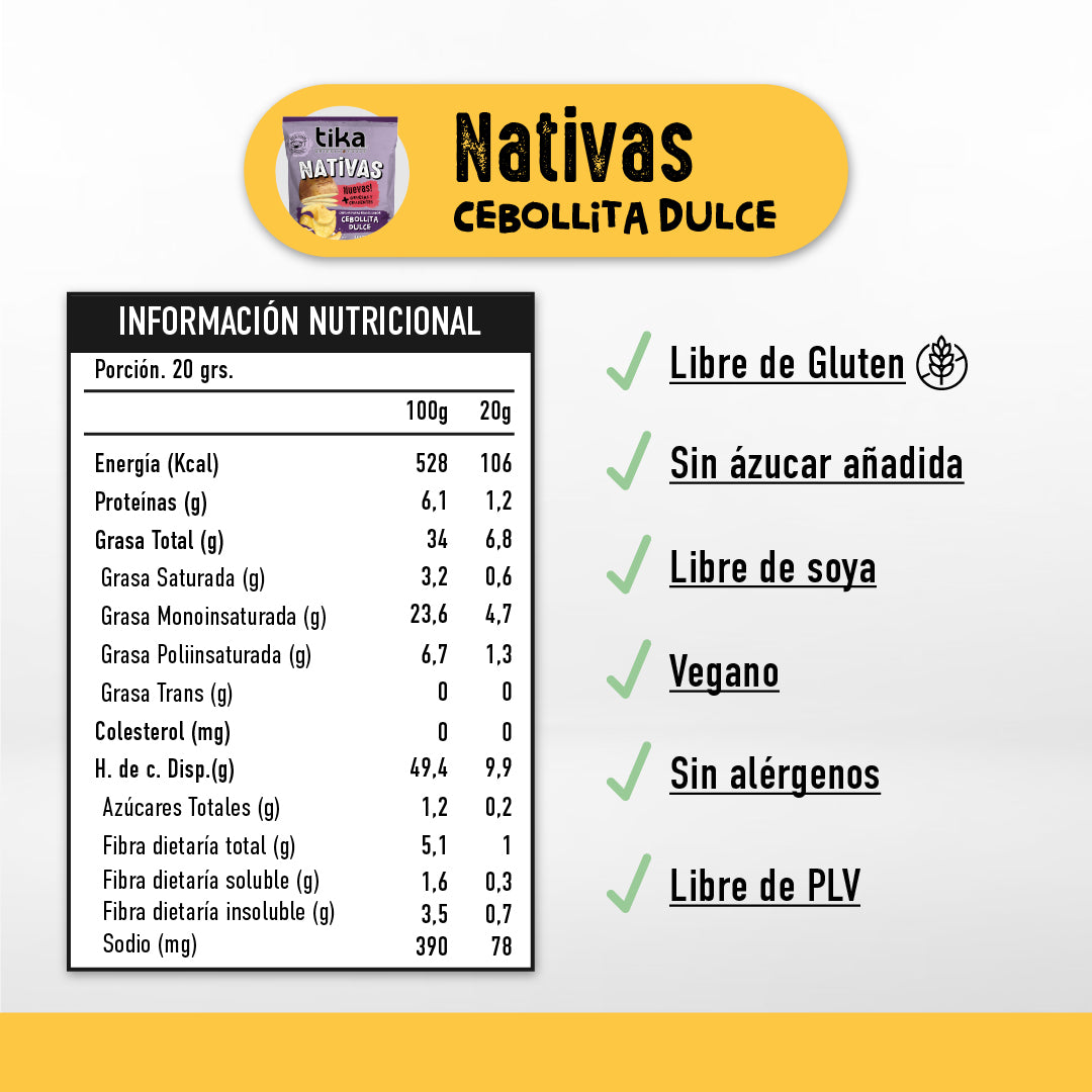 Tika Nativas Cebollita Dulce 150g