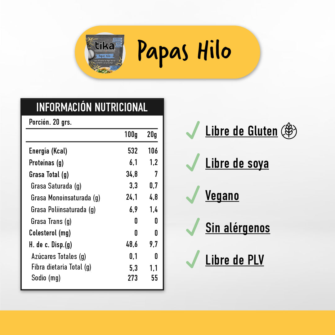 Tika Papas Hilo 180g