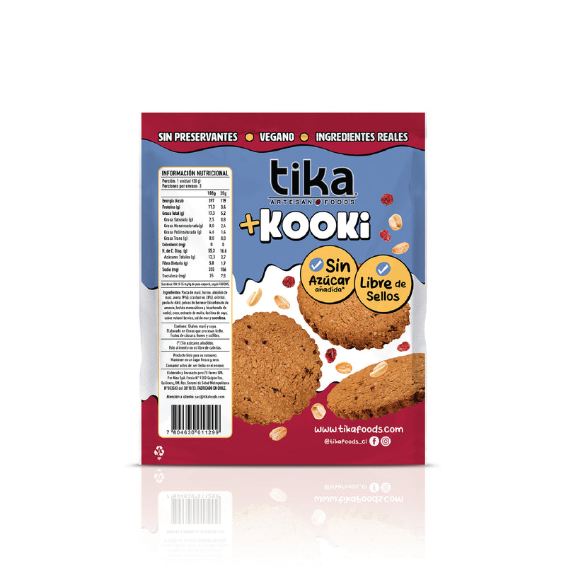 Pack Tika Kooki Avena & Berries 90g (30g x 3 unid.)