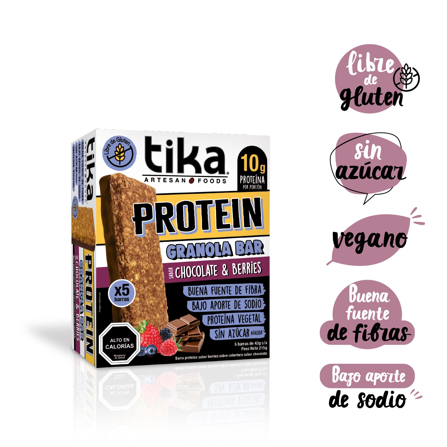 Pack [8x5] Tika Barritas Duo Sabor - 40 Colaciones
