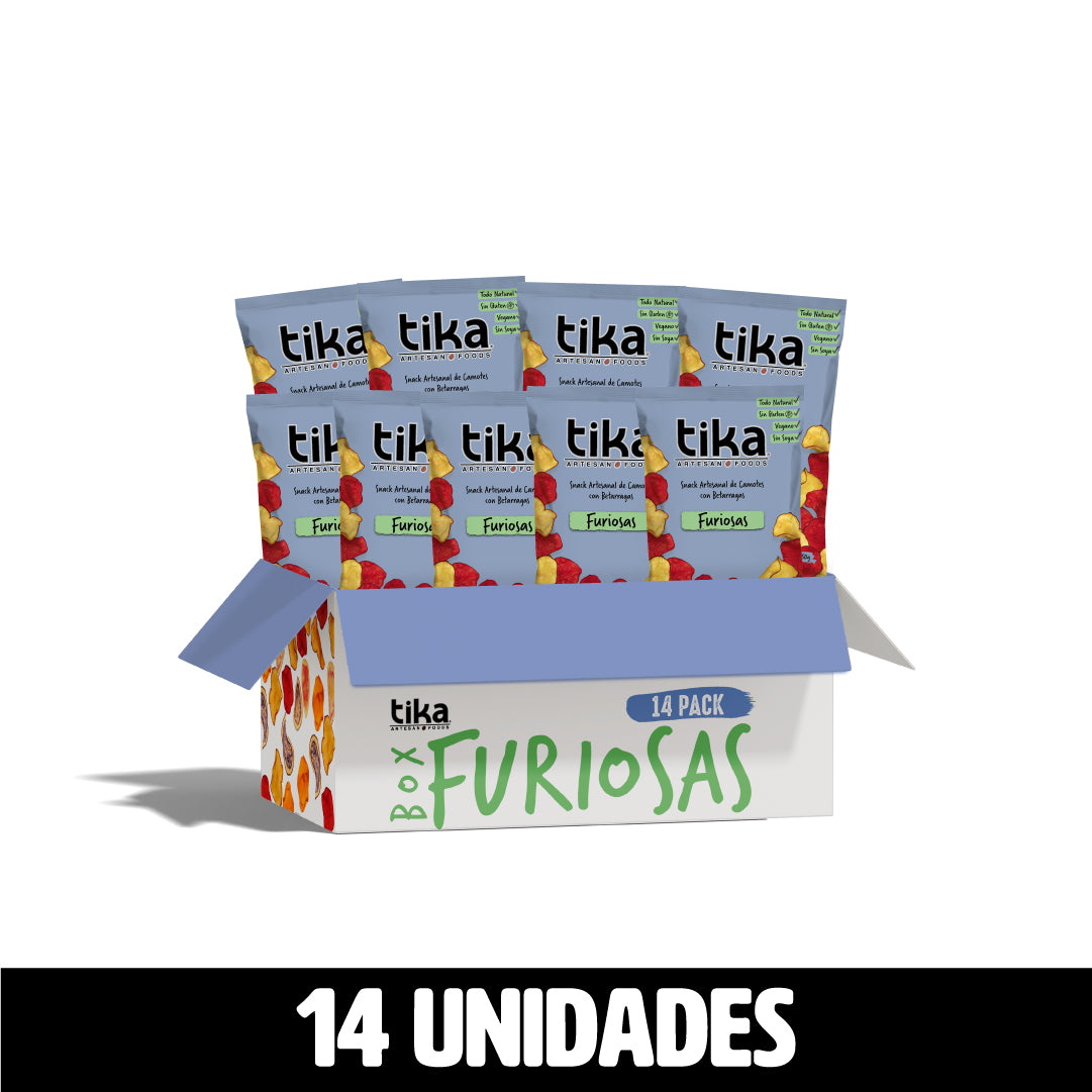 Tika Veggie Chips Furiosas 150g x 14 unidades