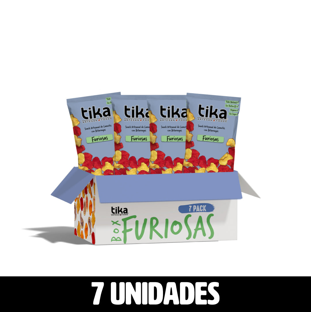 Tika Veggie Chips Furiosas 150g x 7 Unidades