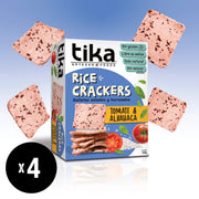 Tika Crackers Tomate & Albahaca 140g x 4 unidades