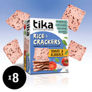 Tika Crackers Tomate & Albahaca 140g x 8 unidades