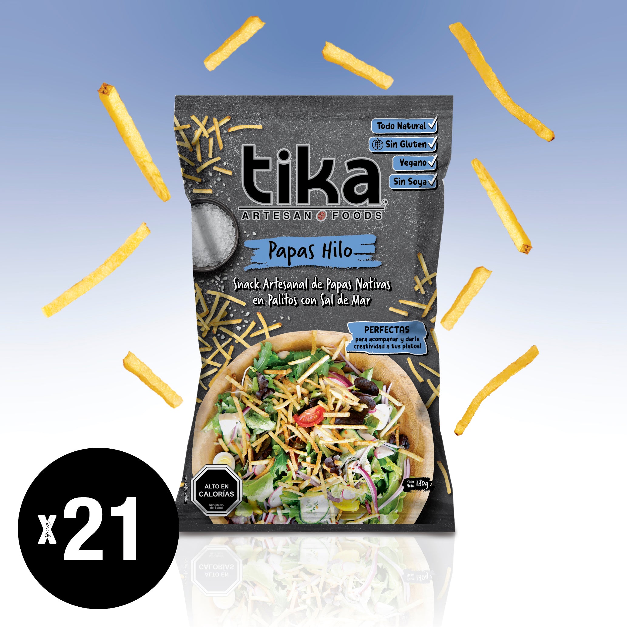 Tika Papas Hilo 180g x 21 unidades