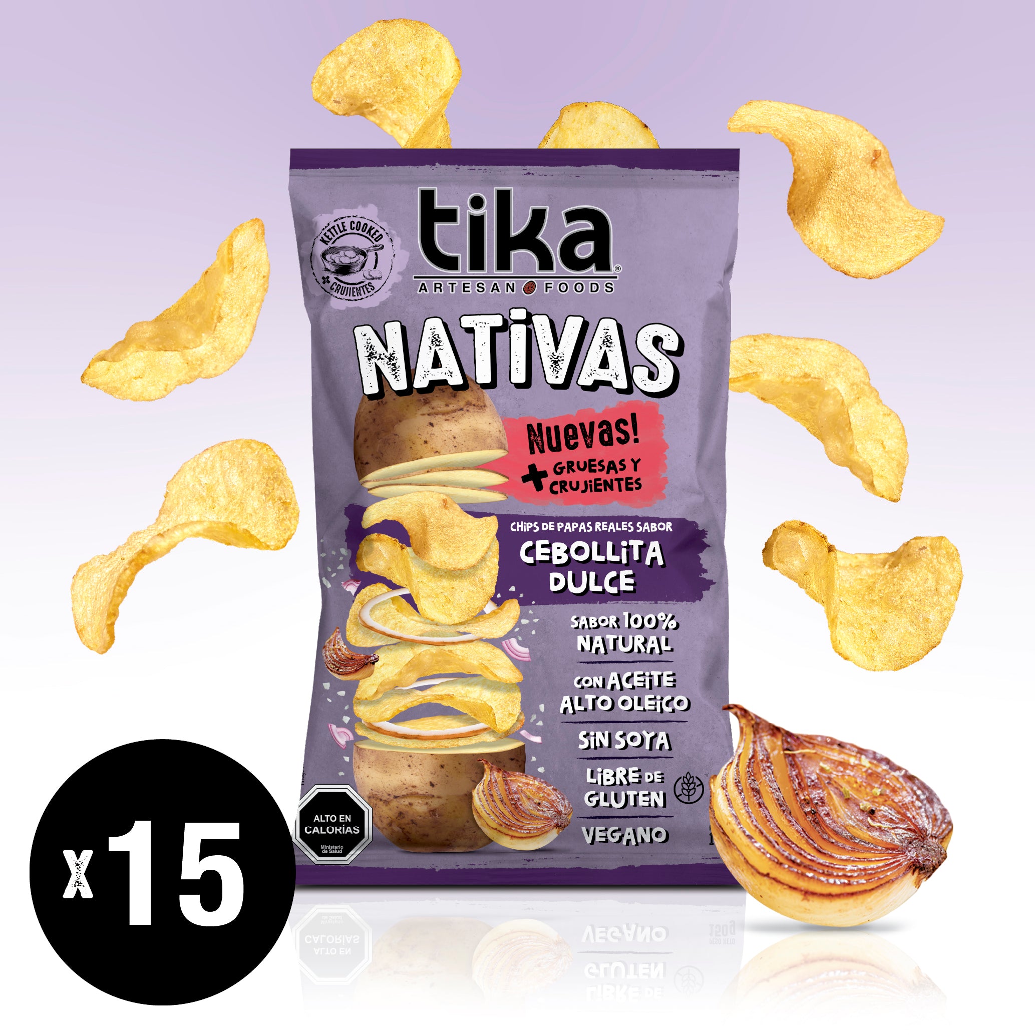 Tika Nativas Cebollita Dulce 150g x 15 Unidades