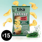 Tika Nativas Crema & Ciboulette 150g x 15 Unidades
