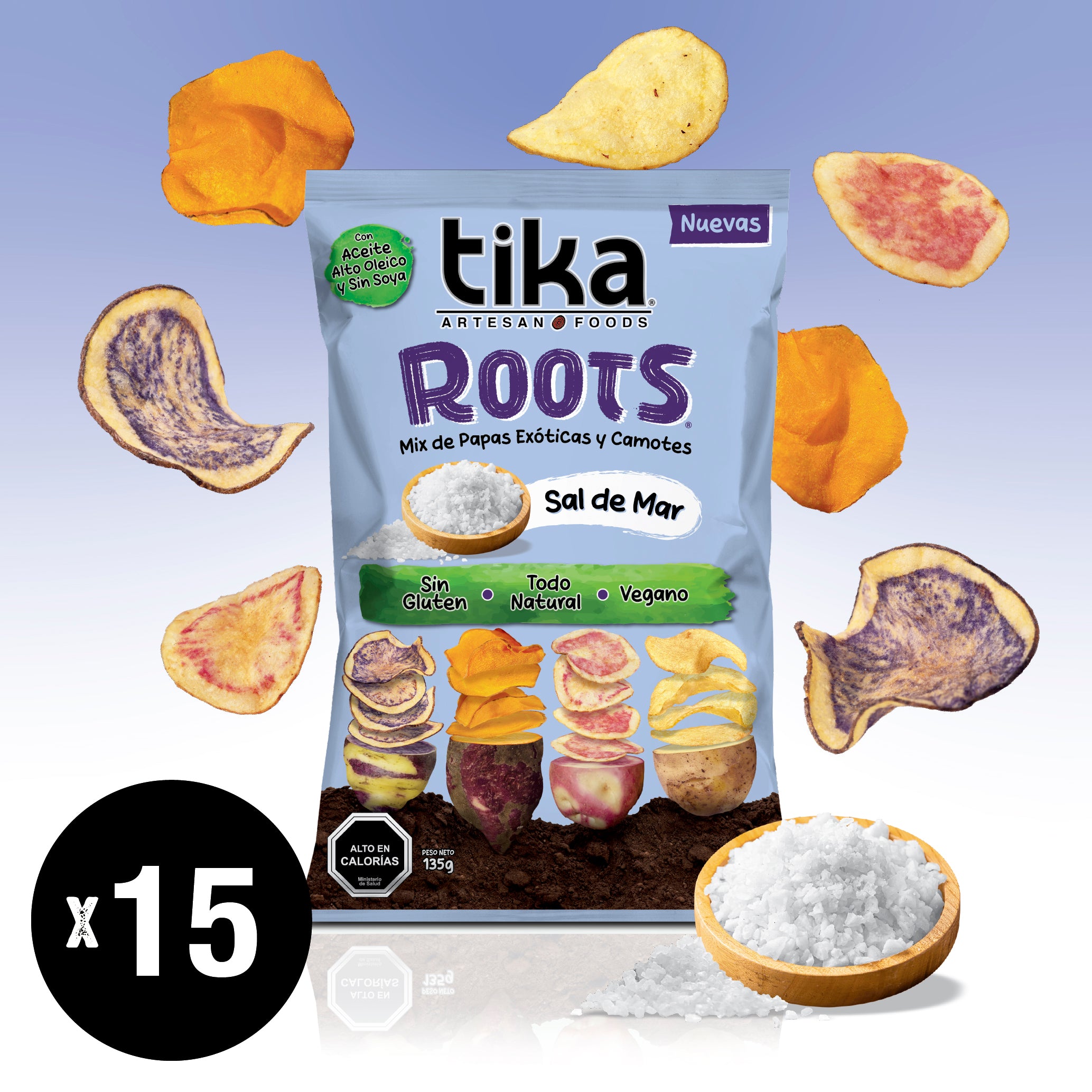 Tika Roots Sal de Mar 135g x 15 unidades