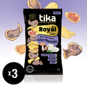 Tika Royal Chips Setas Mozzarella 150g x 3 Unidades