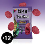 Tika Tortika Quinoa & Sésamo Tostado 180g x 12 unidades
