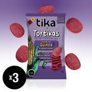 Tika Tortika Quinoa & Sésamo Tostado 180g x 3 unidades