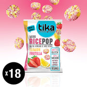 Tika Mini Rice Pop Limón Frutilla 15g x 18 Colaciones