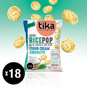 Tika Mini Rice Pop Sour Cream Ciboulette 15g x 18 Colaciones