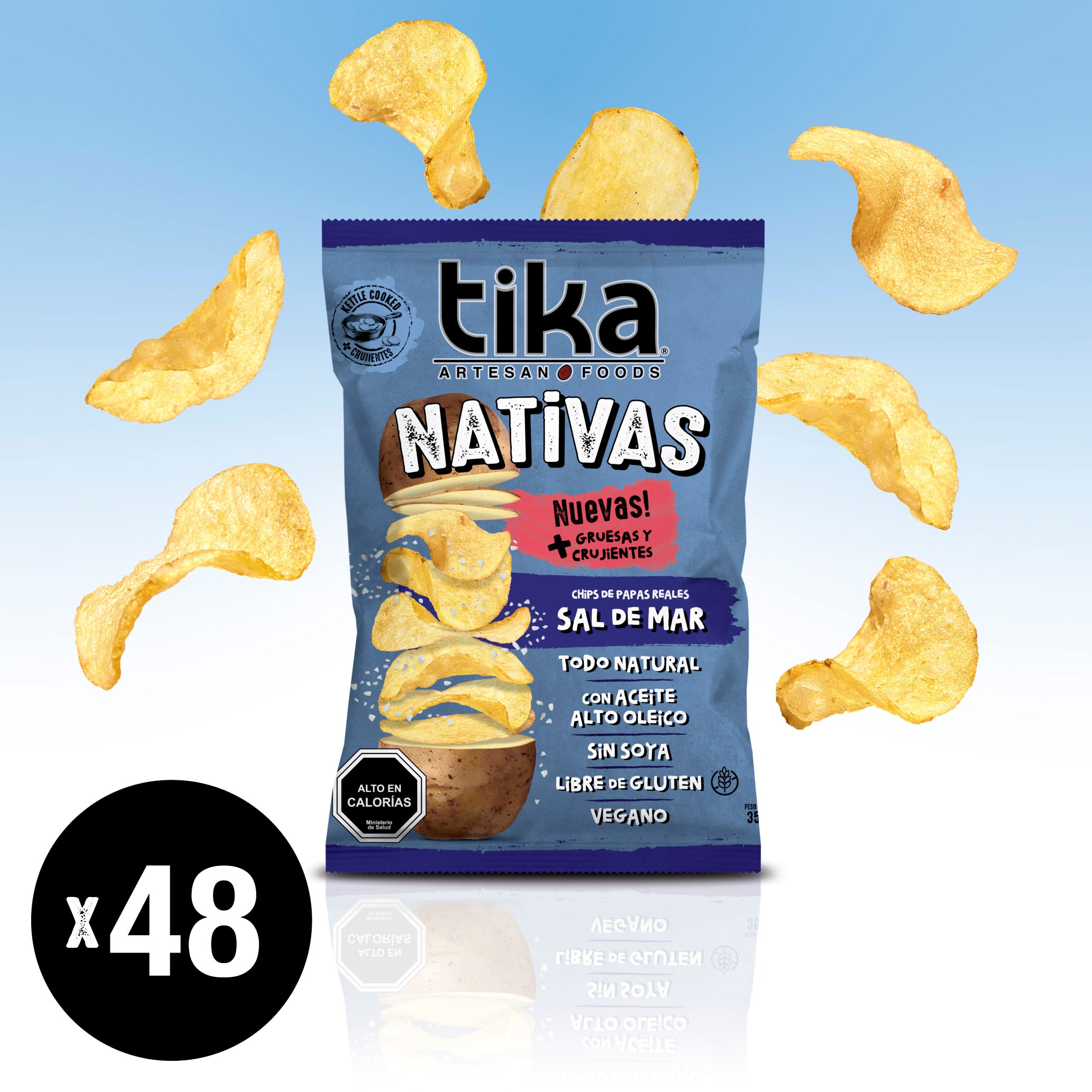 Tika Nativas Sal de Mar 35g x 48 Colaciones
