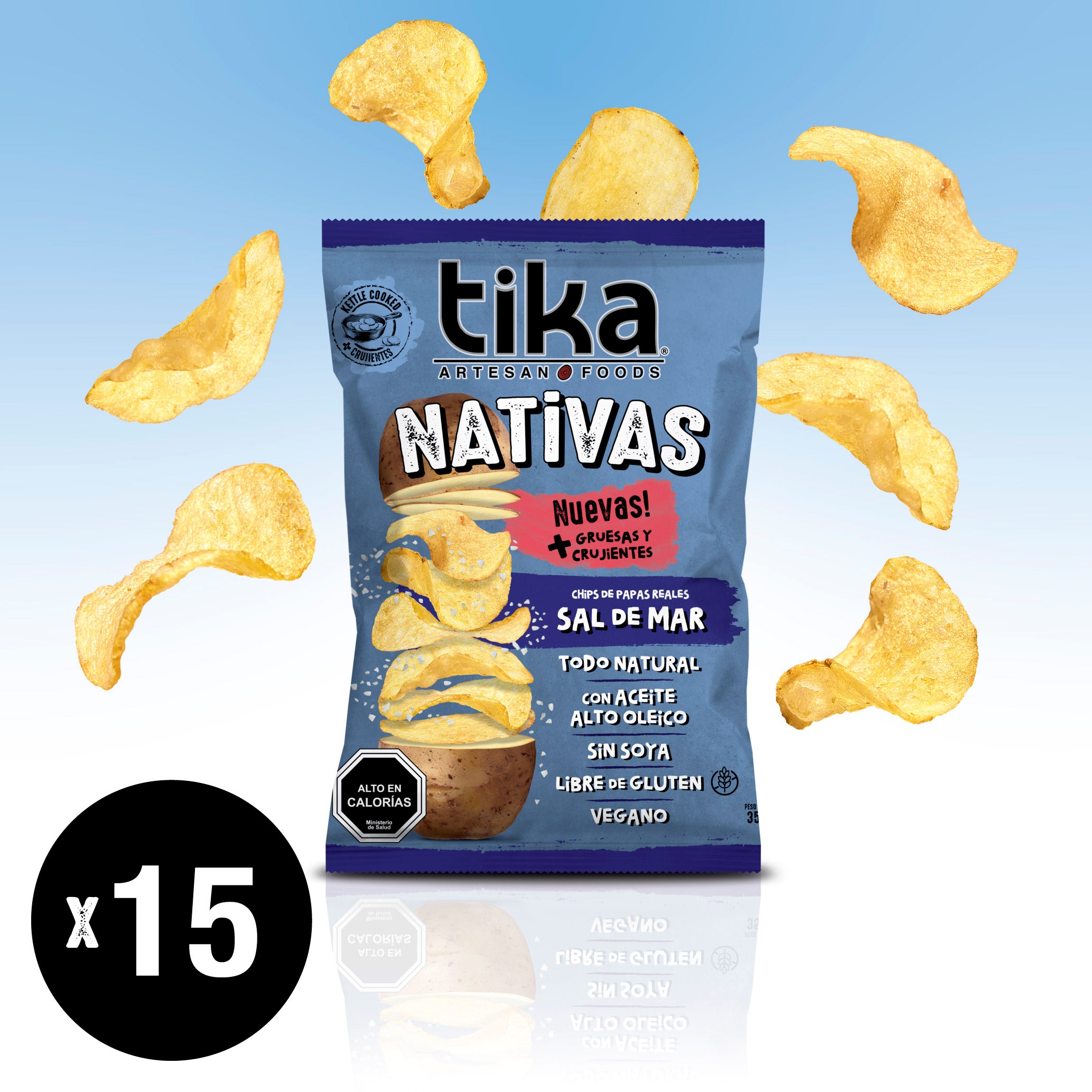 Tika Nativas Sal de Mar 35g x 15 Colaciones