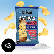 Tika Nativas Sal de Mar 150g x 3 Unidades
