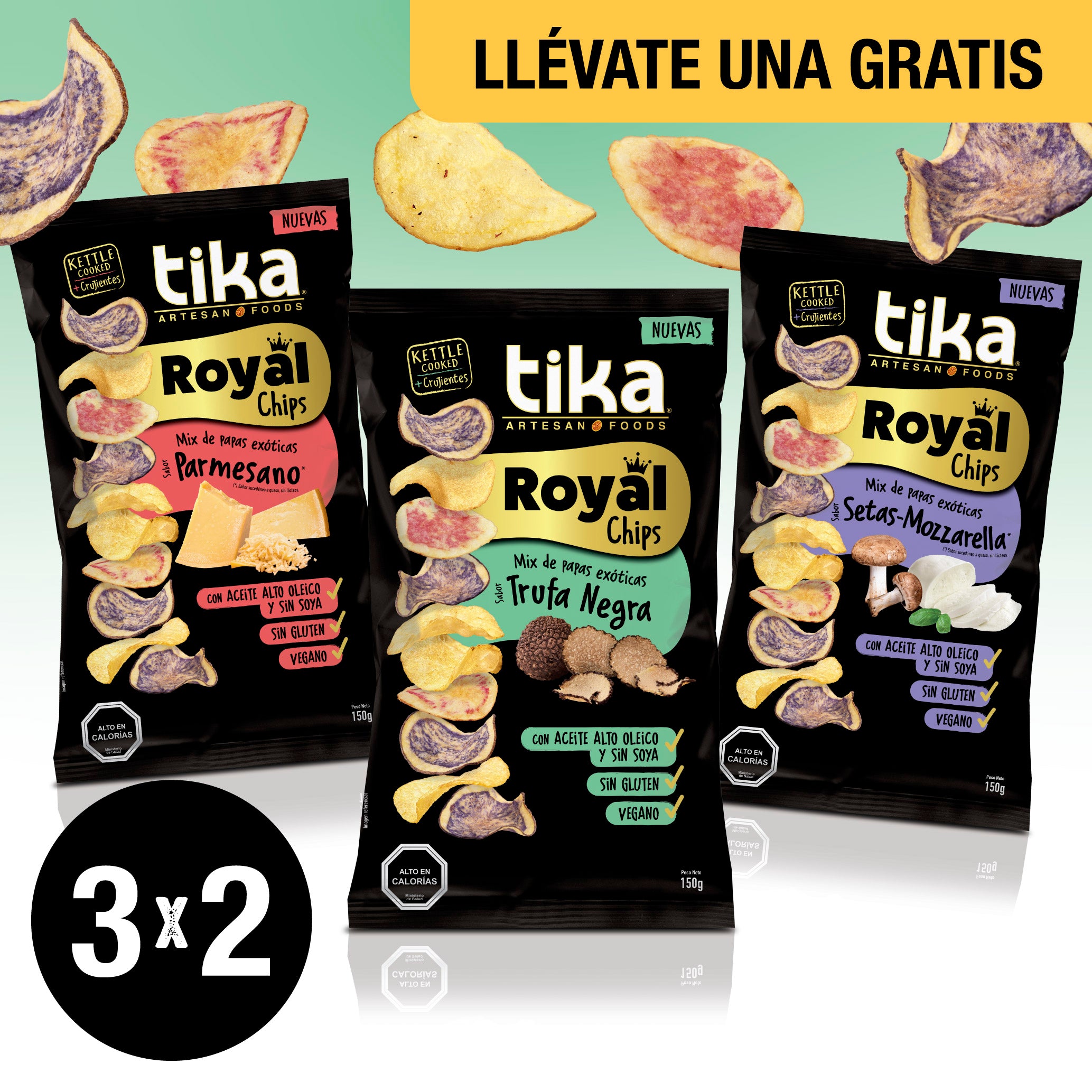 3x2 · Pack Royal Chips 150g