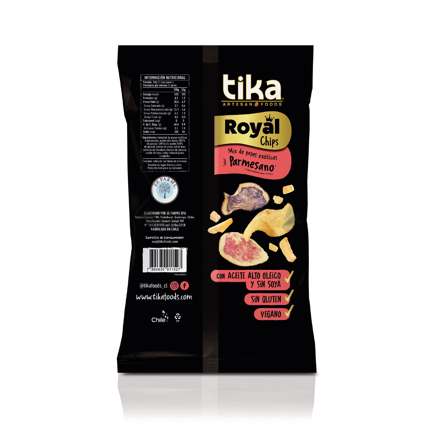 Tika Royal Chips Parmesano 150g