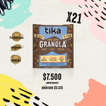 Tika Cereal Salvaje Granola Avena + Cacao + Semillas / Caja 21 unid.