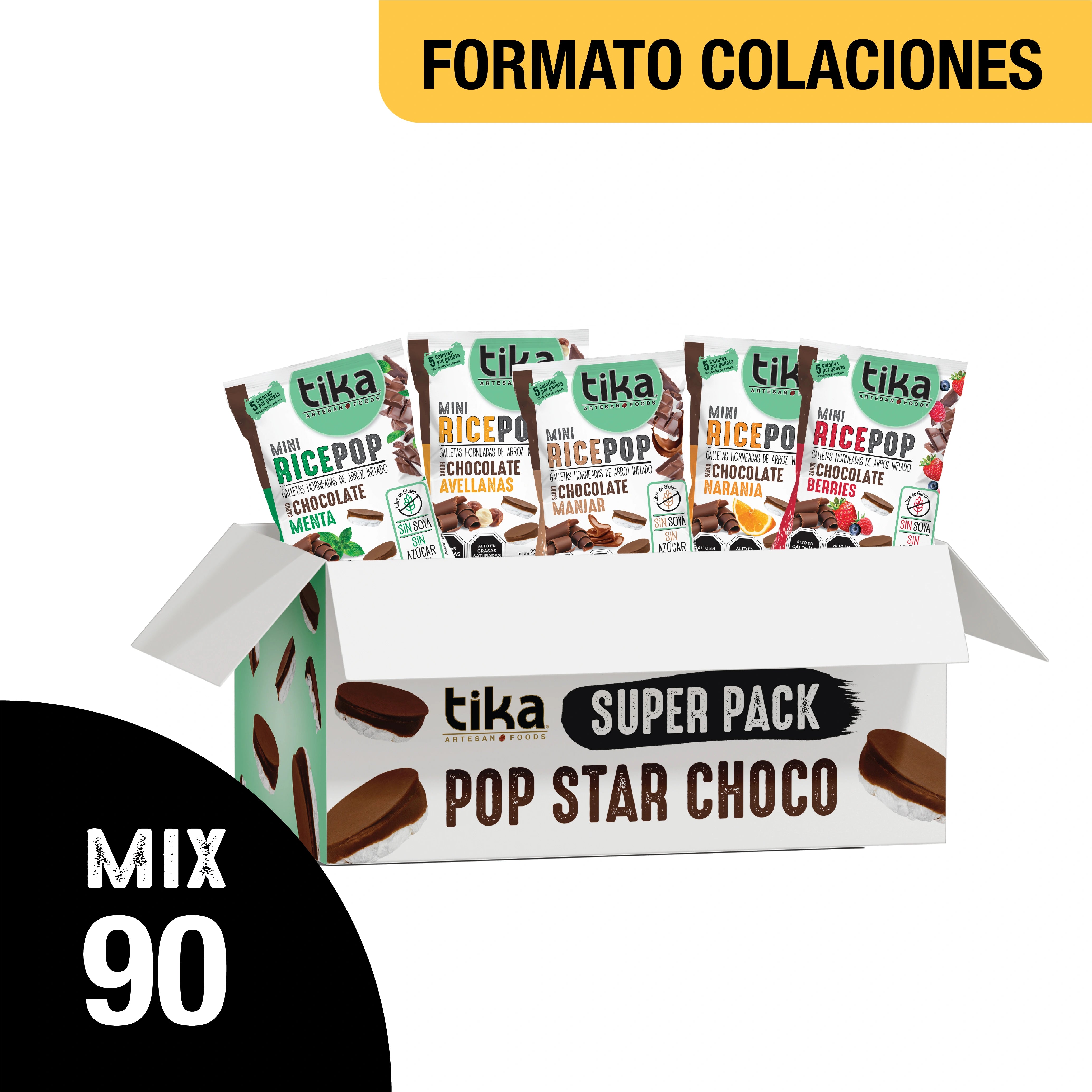 Super Pack Pop Star Chocolate - 90 Colaciones