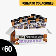Pack 60 Galletones Tika Kooki Protein Cranberry & Maní