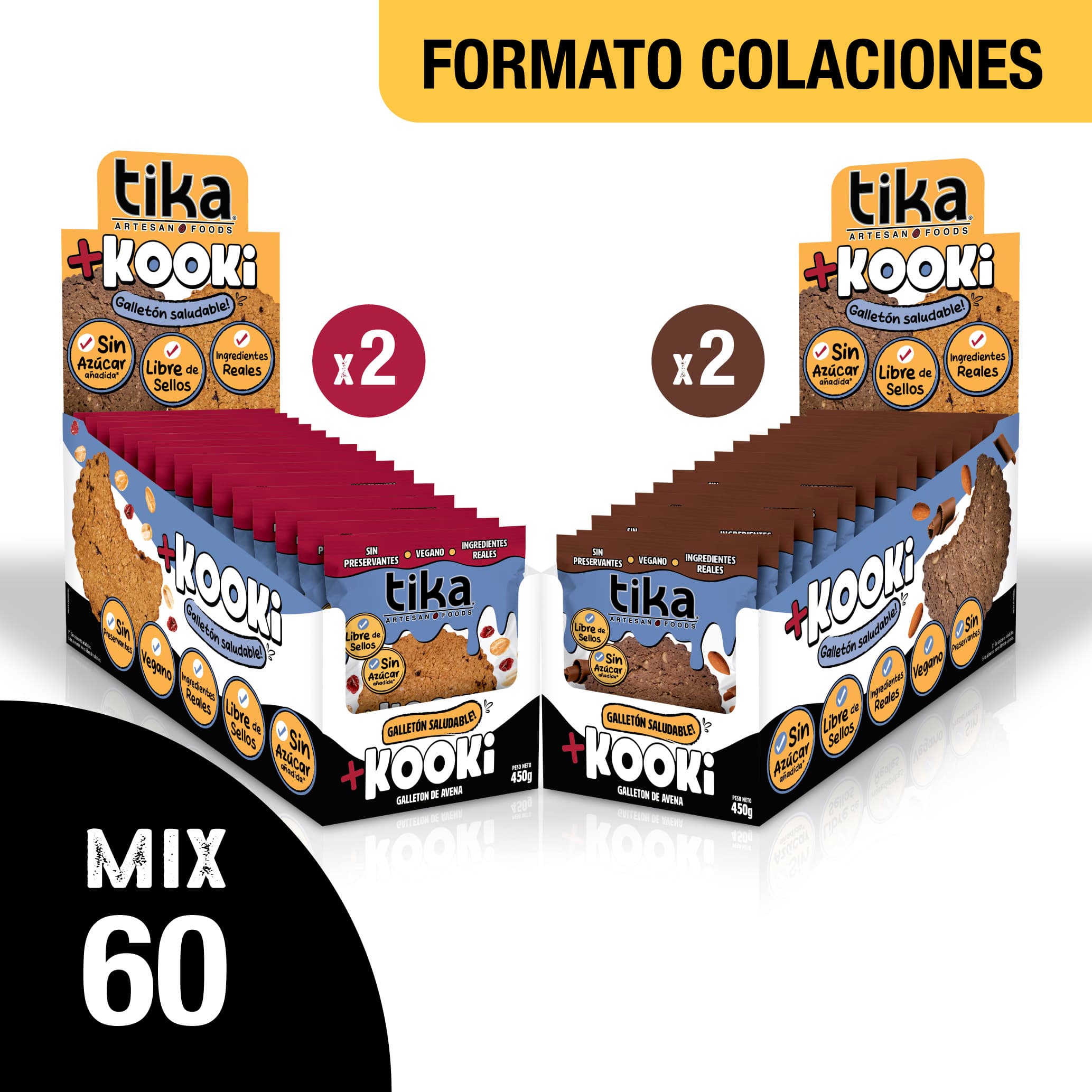 Pack [15x4] Tika Kooki Duo 30g x 60