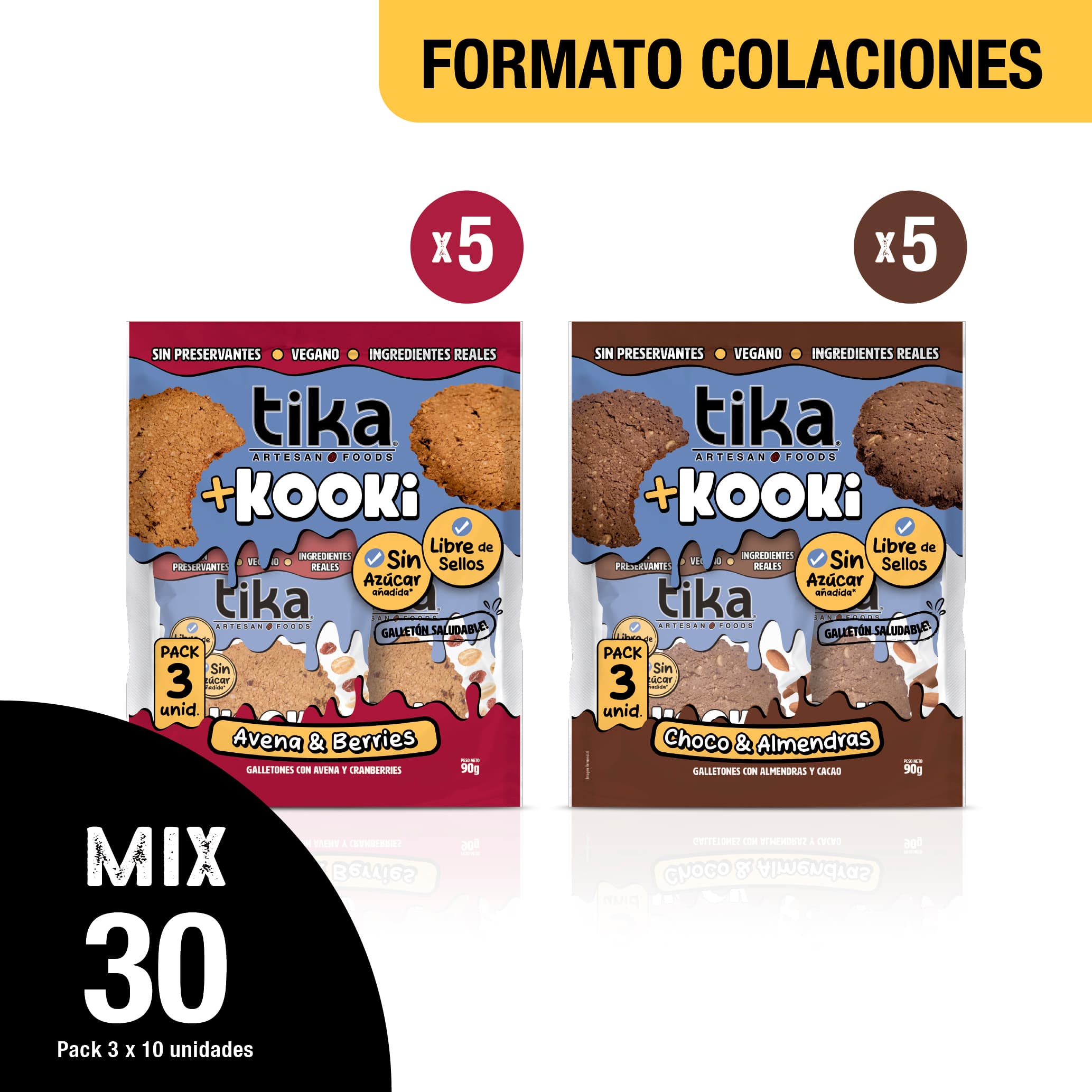 Pack Kooki Duo Sabor - 30 Colaciones