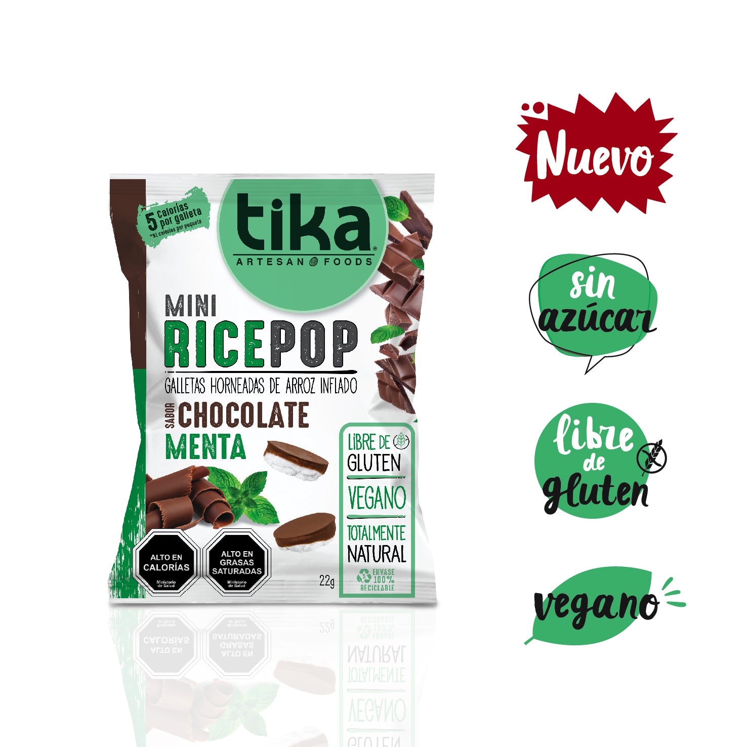 Pack 54 Tika Mini Rice Pop Chocolate