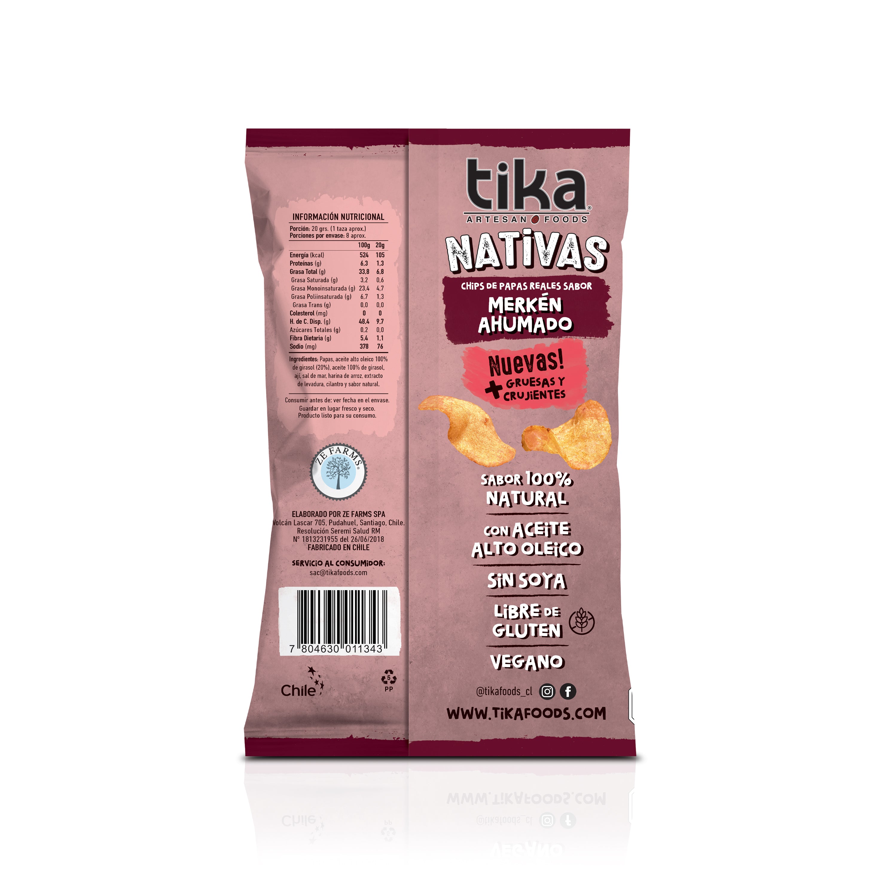 Tika Nativas Merkén Ahumado 150g