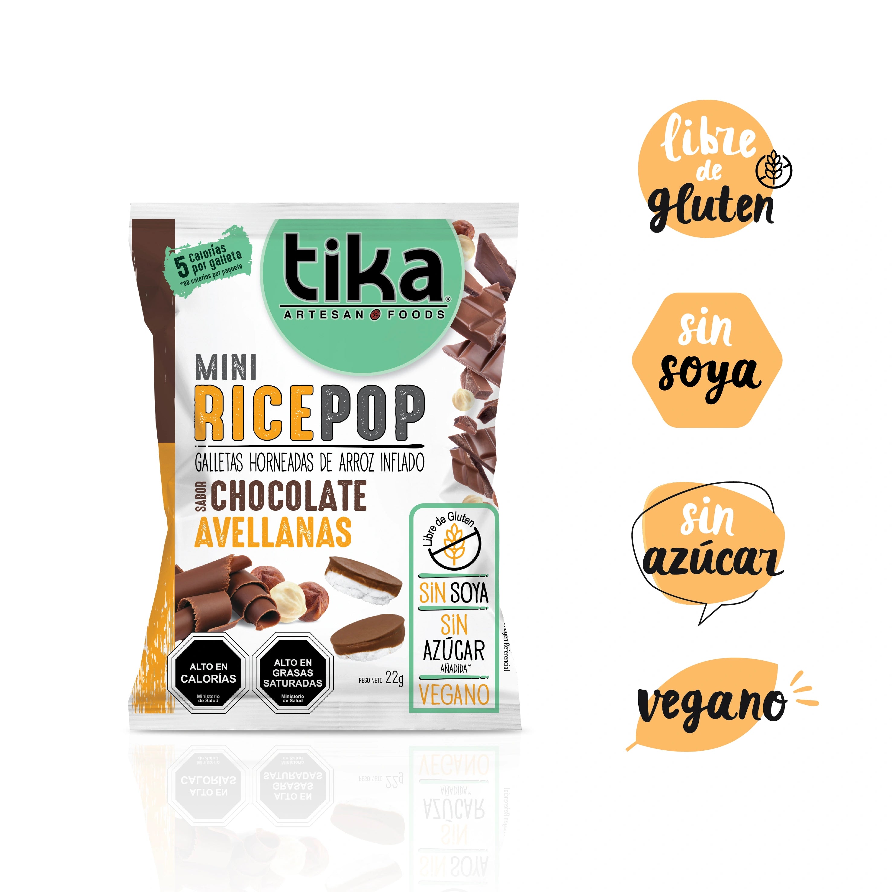 Pack Mini Rice Pop Chocolate - 54 Colaciones
