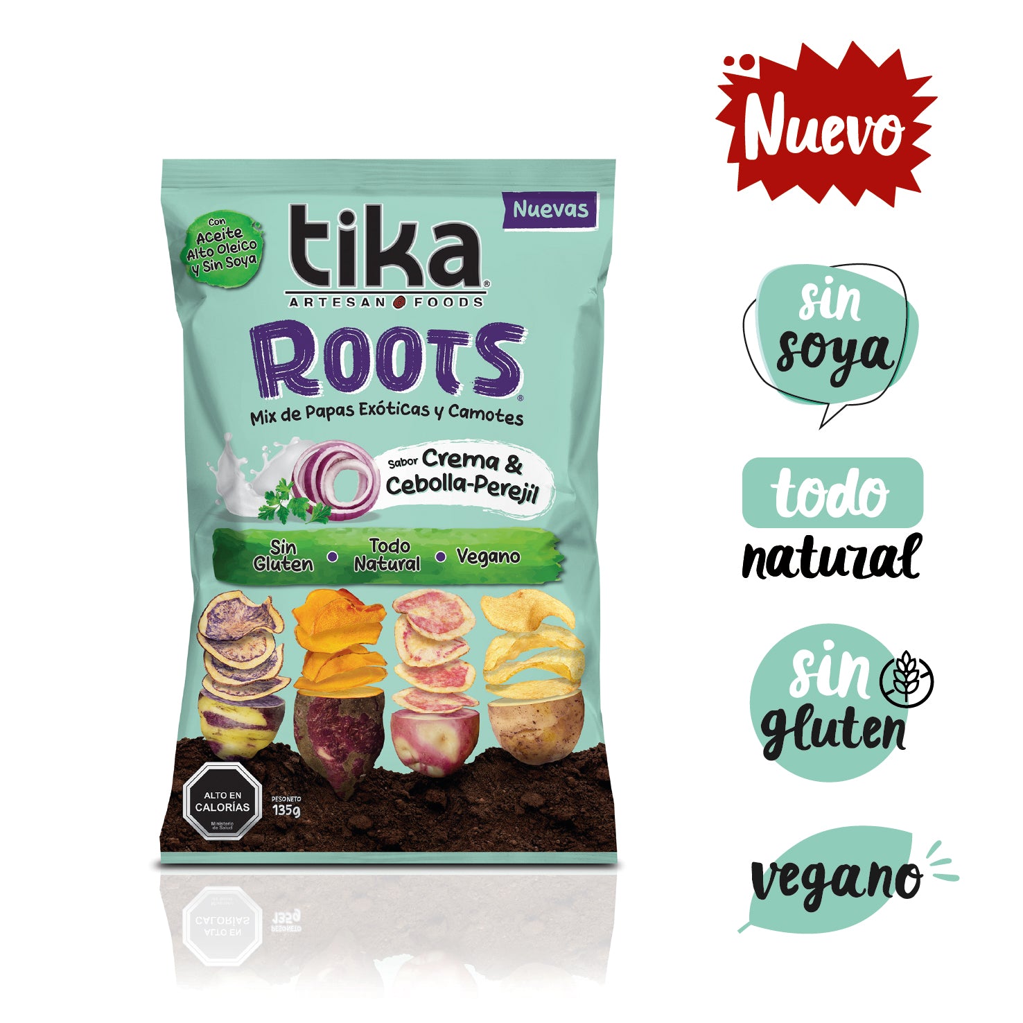Tika Roots Crema & Cebolla-Perejil 135g