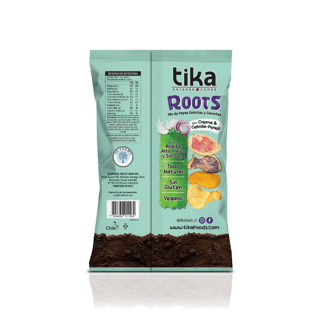 Tika Roots Crema & Cebolla-Perejil 135g