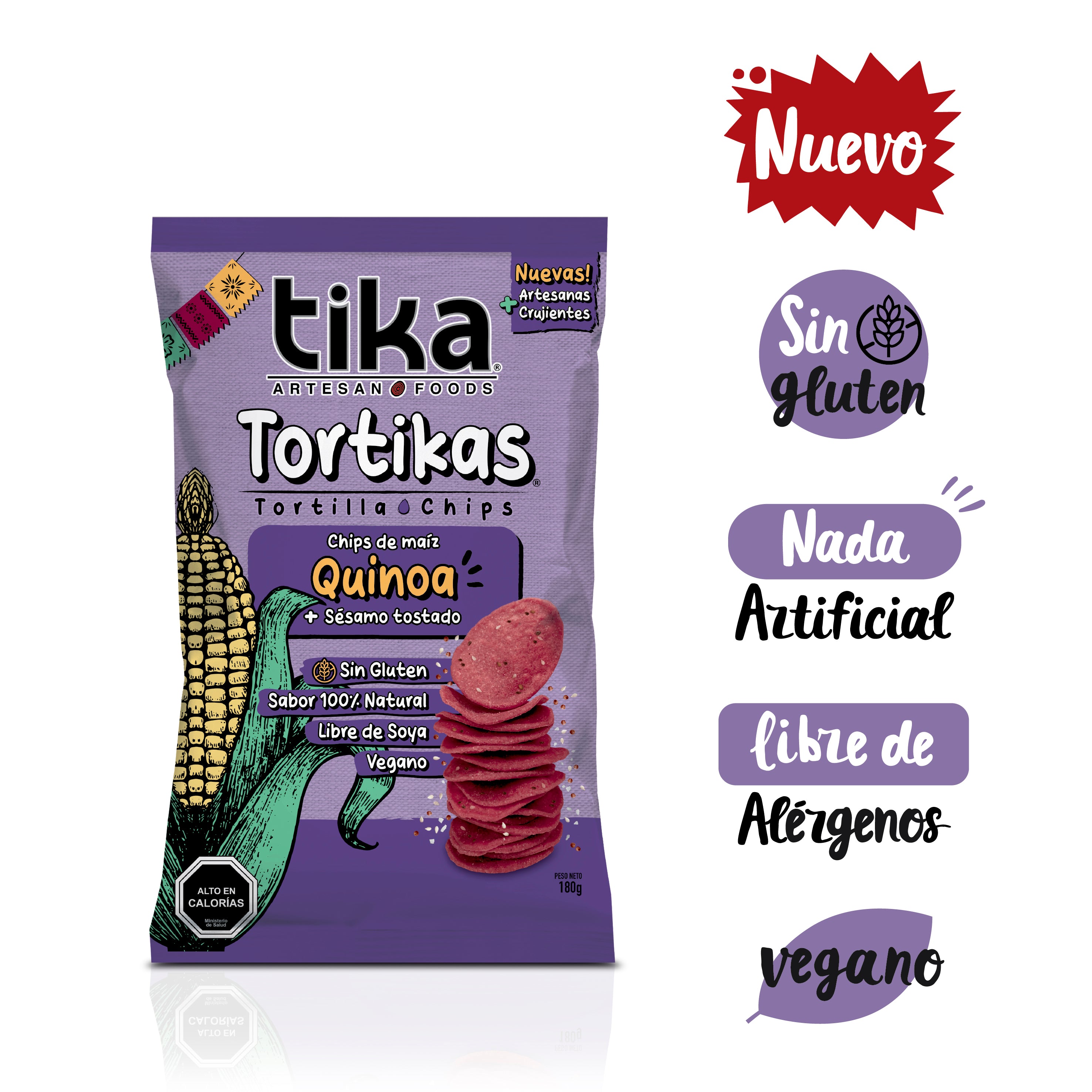 Tika Tortika Quinoa & Sésamo Tostado 180g