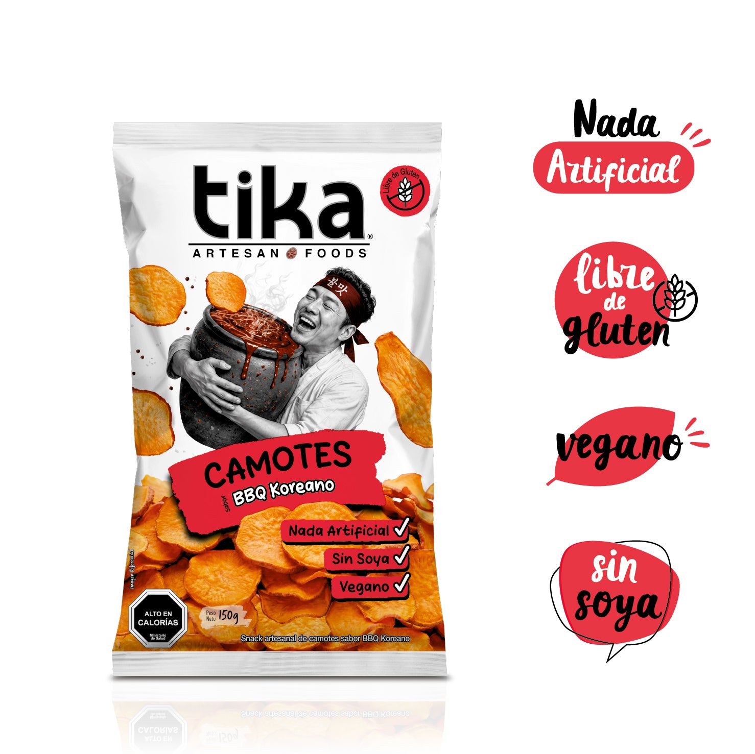 Tika Camotes BBQ Koreano 150g x 3 unidades