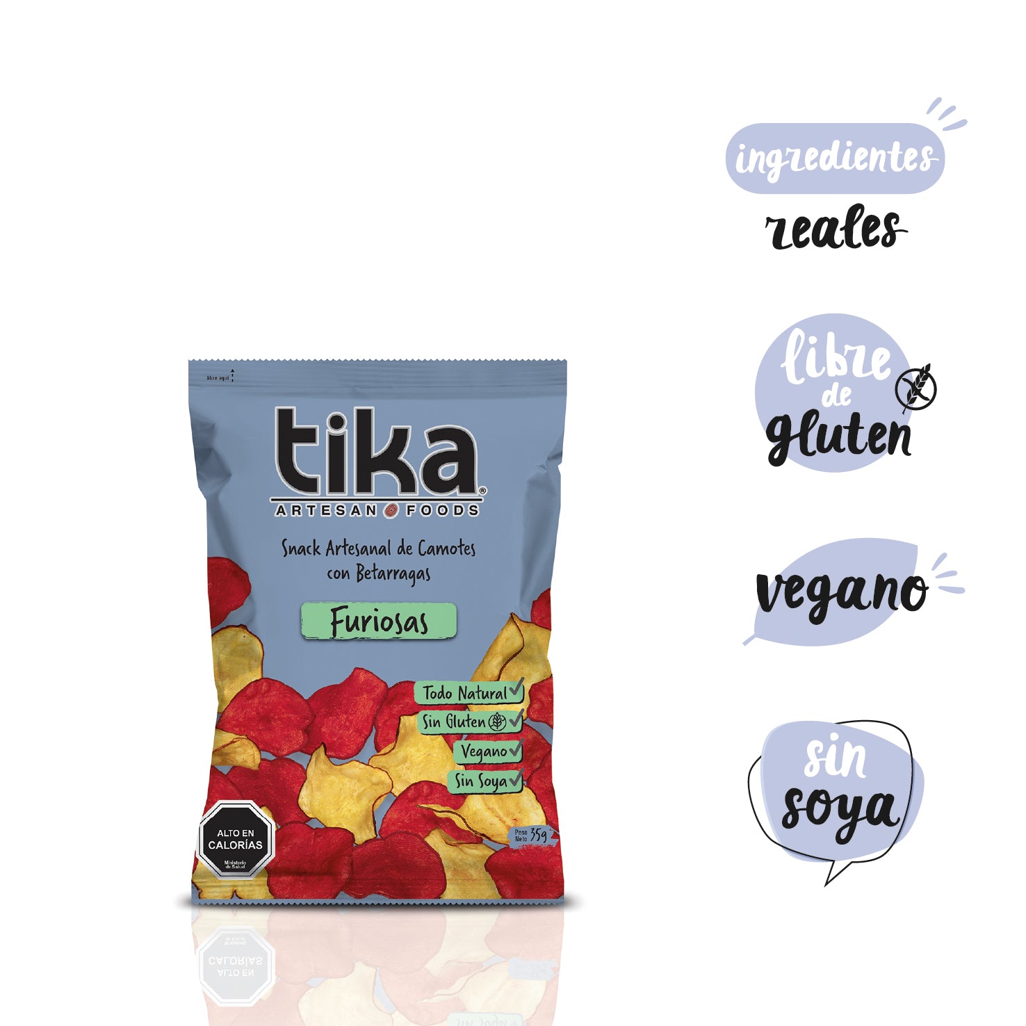 Tika Veggie Chips Furiosas 35g x 48 unidades