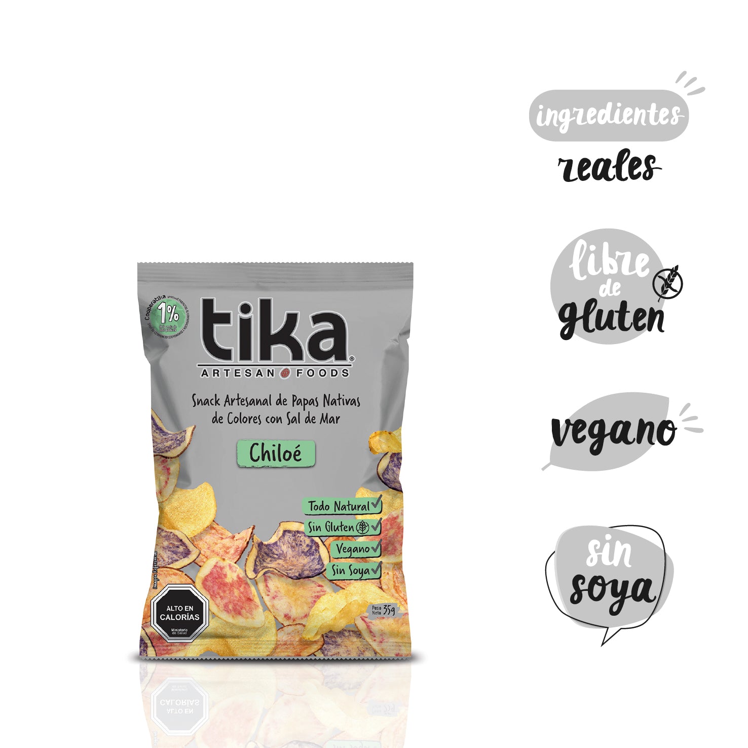 Tika Veggie Chips Chiloé 35g x 48 unidades