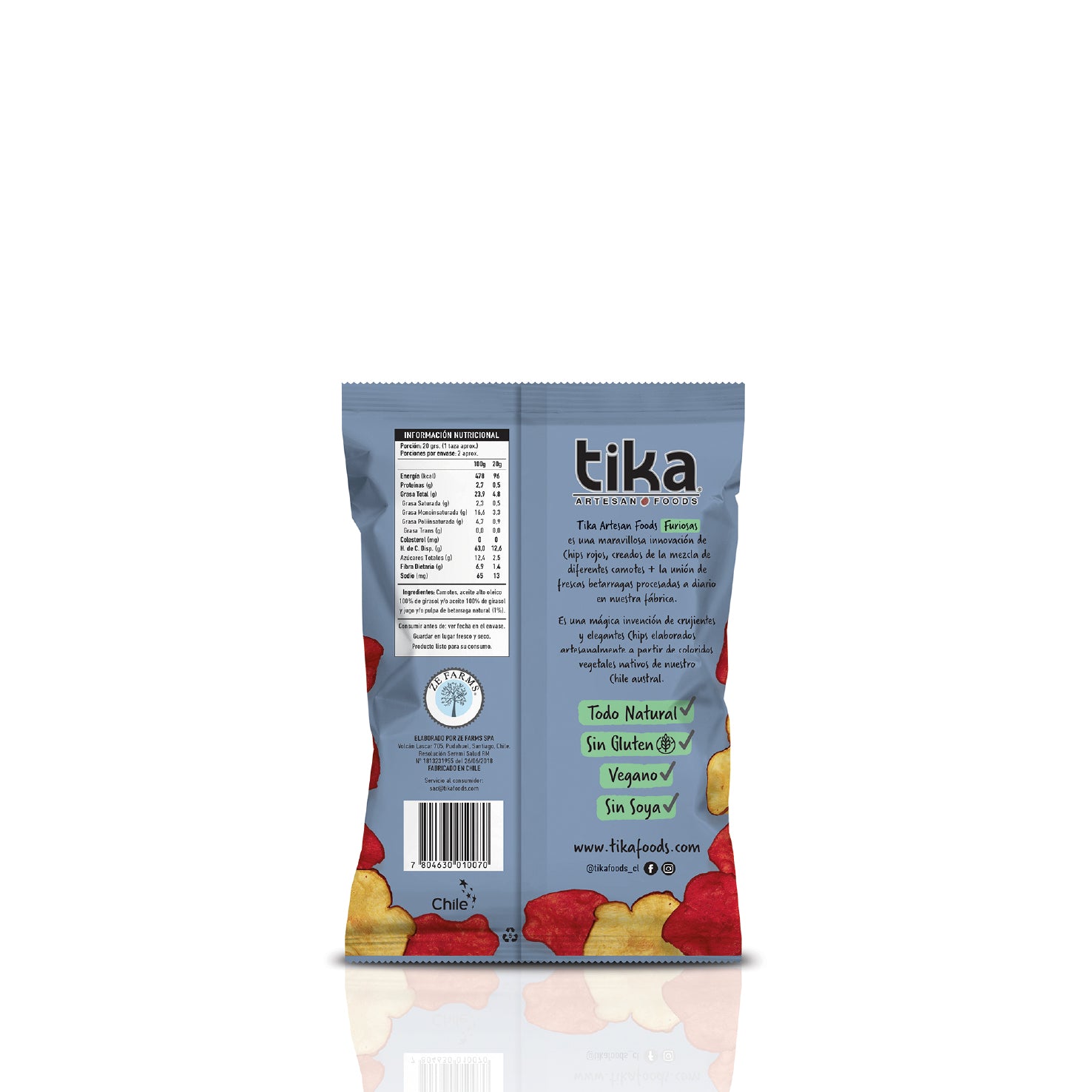 Tika Veggie Chips Furiosas 35g x 15 unidades