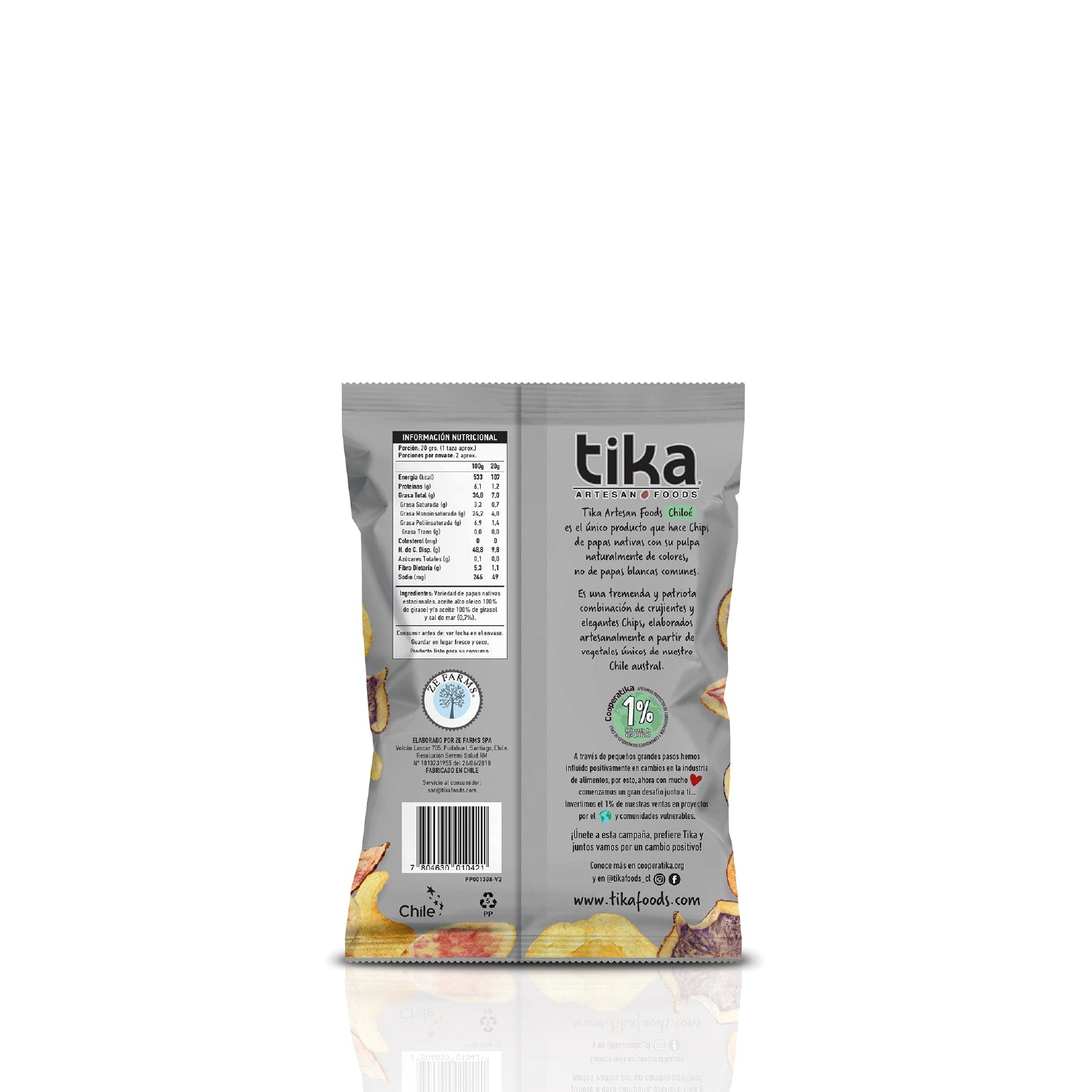 Tika Veggie Chips Chiloé 35g x 15 unidades