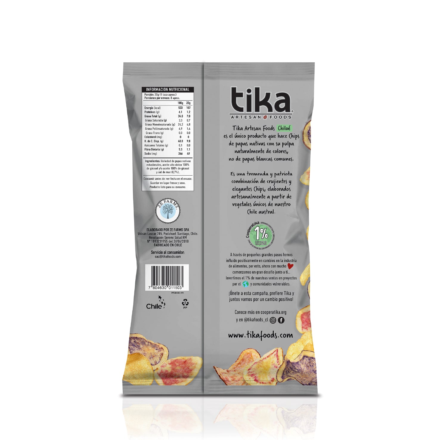 Tika Veggie Chips Chiloé 150g x 14 unidades